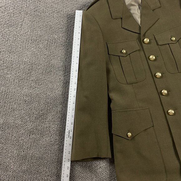 Vintage 80 1983 Belgium Belgian Military Jacket Men's 36 Army Dress Uniform Coat - Picture 11 of 14